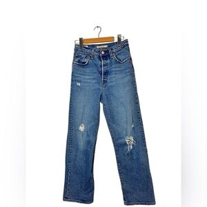 Levi’s Ribcage Straight Ankle Jeans - Size 25